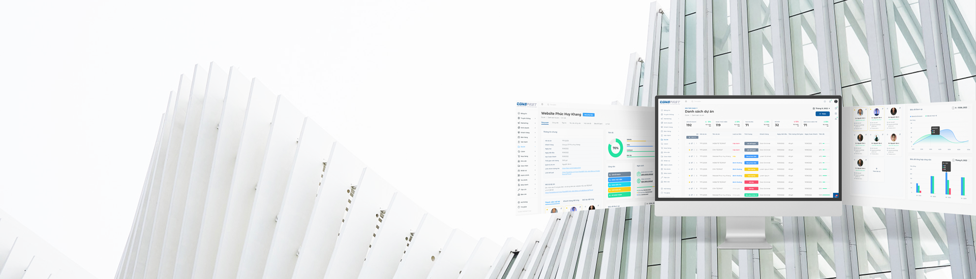 Cấu trúc phần mềm PMS CONSFAST