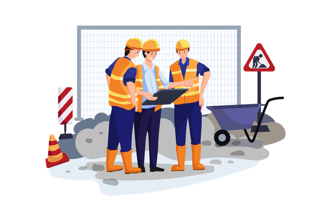 Kỹ sư, giám sát, công nhân