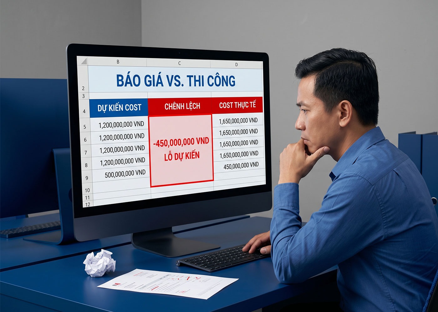 Mất kiểm soát hao hụt & khối lượng