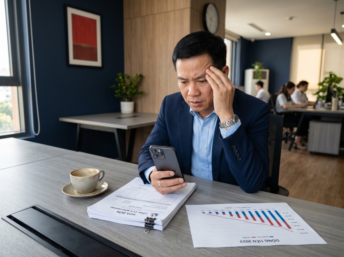 Khách hàng giam tiến độ thanh toán → Dòng tiền bị đứt đoạn