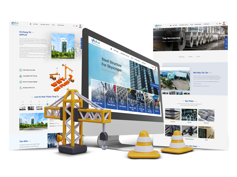 1. Giao diện thiết kế riêng theo từng doanh nghiệp thi công