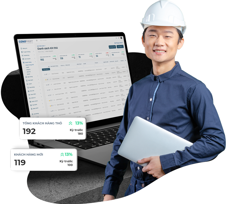 Phần Mềm Quản Lý Khách Hàng Chuyên Biệt Cho Ngành Thi Công – CRM Consfast