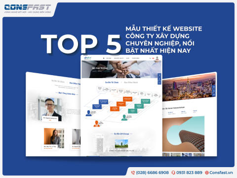 Top 5 mẫu thiết kế website công ty xây dựng chuyên nghiệp, nổi bật nhất hiện nay