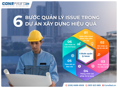 6 Bước quản lý Issue trong dự án xây dựng hiệu quả